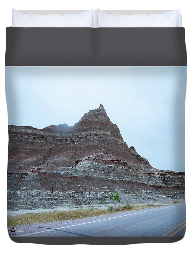  Duvet Cover featuring the photograph Badlands 9 by Wendy Carrington