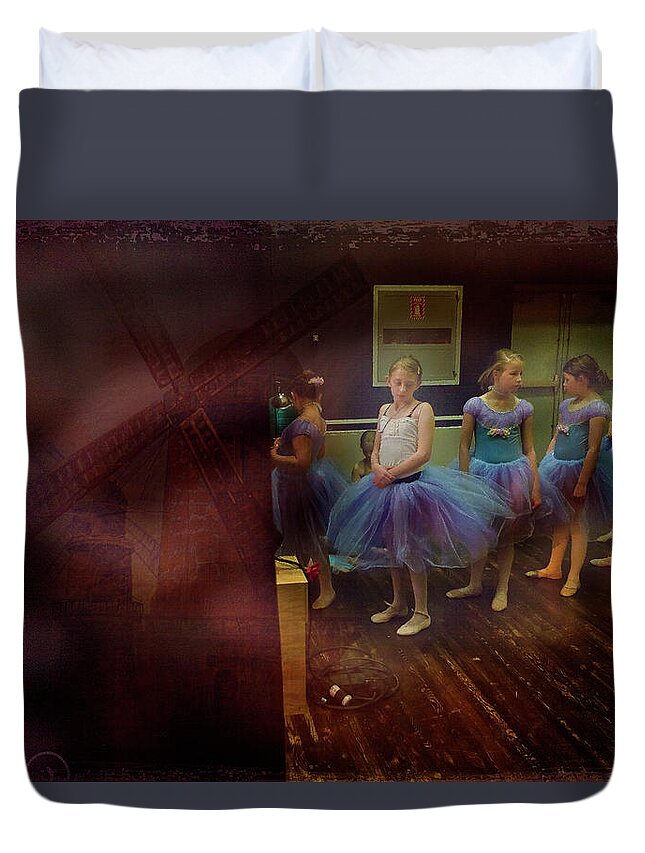 Ballerinas Duvet Cover featuring the photograph Ballerina in Repose by Craig J Satterlee