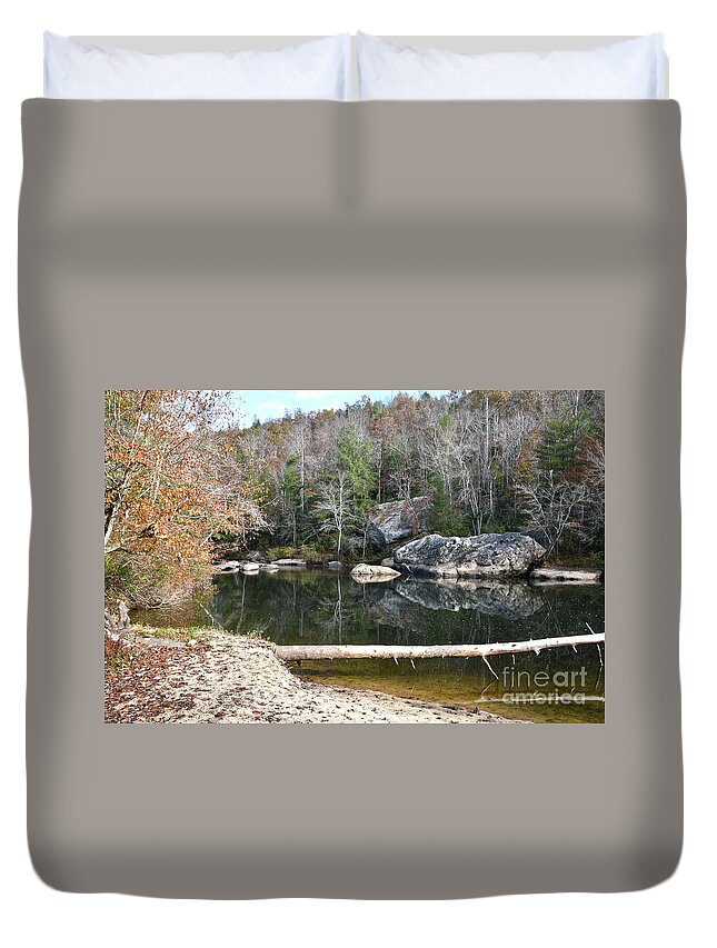 Tennessee Duvet Cover featuring the photograph Barnett Bridge 6 by Phil Perkins