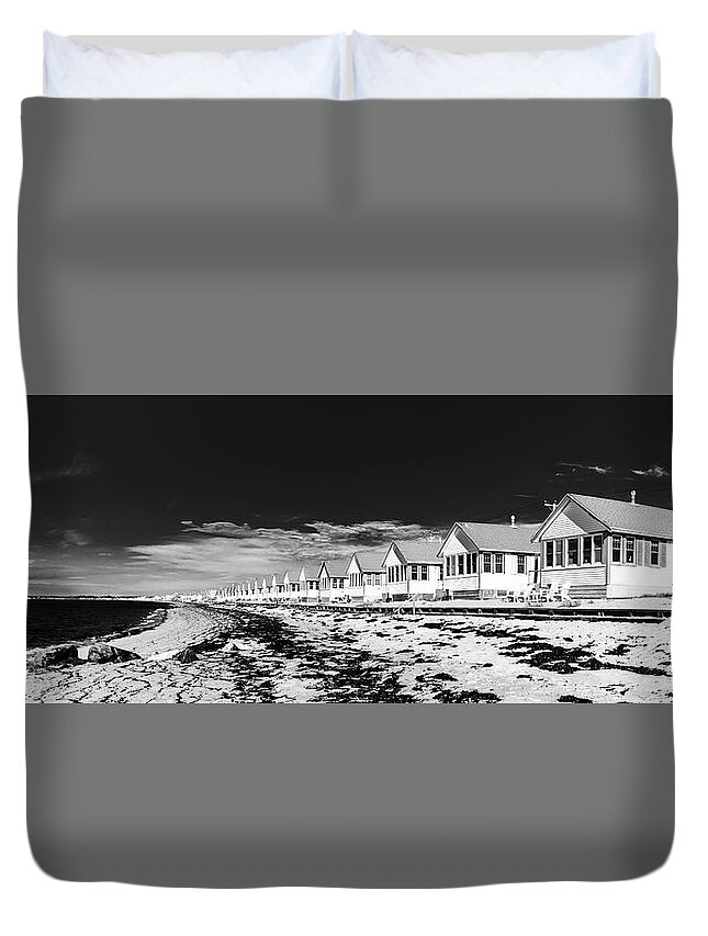 Cape Cod Duvet Cover featuring the photograph Beach Houses by David Lee