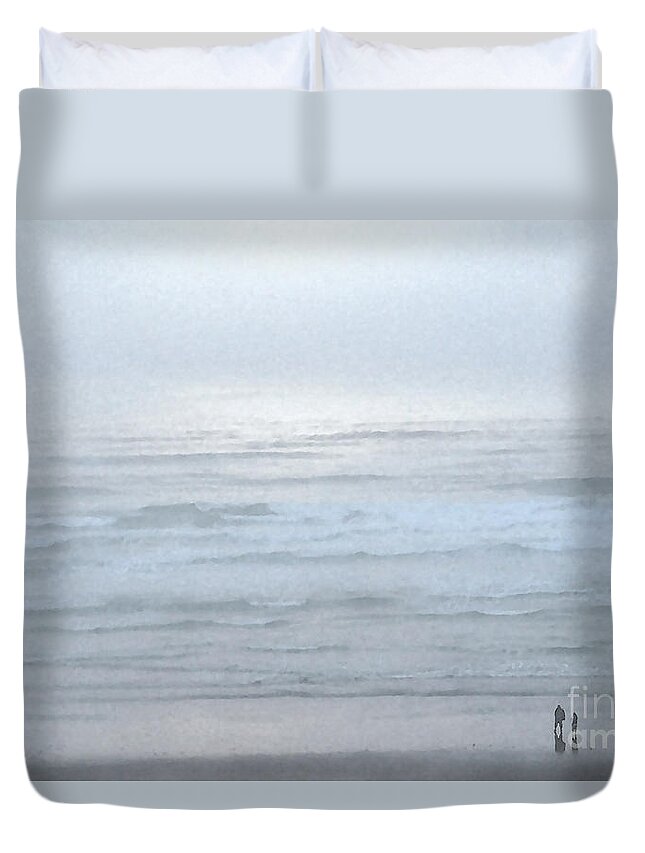 Coastal Duvet Cover featuring the digital art Beach Tranquility by Kirt Tisdale