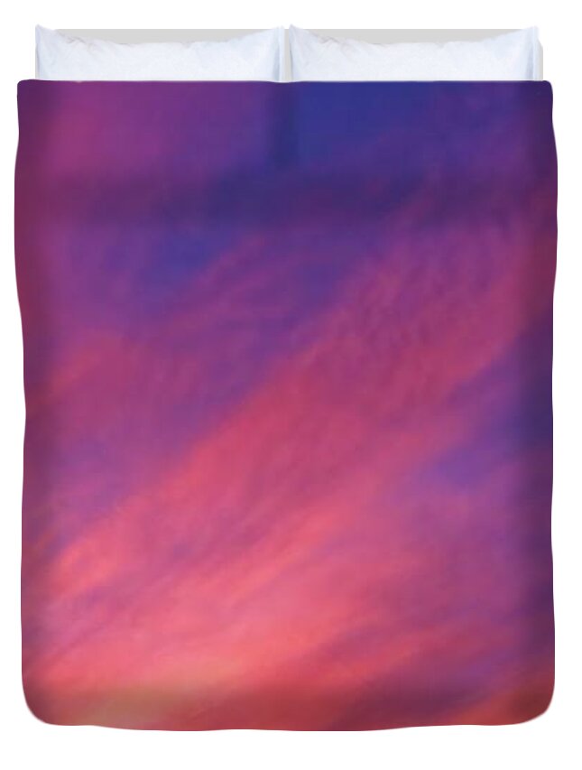 Radiant Duvet Cover featuring the photograph Beautiful Arizona Sunset Rays by Judy Kennedy