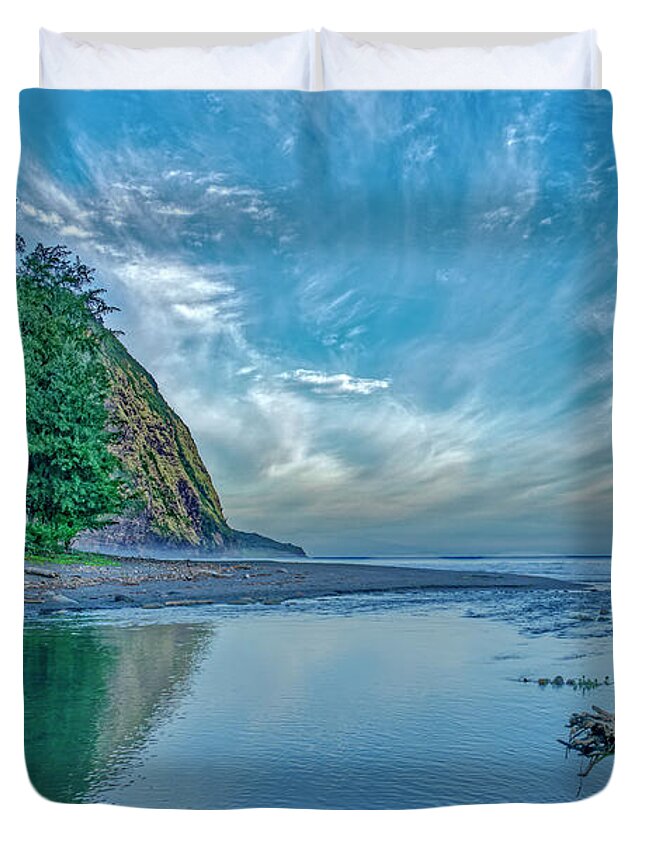 Blue Morning Duvet Cover featuring the photograph Beautiful Blue Morning by Heidi Fickinger
