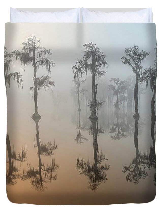 Fog Duvet Cover featuring the photograph Beauty In The Fog 2 by DB Hayes
