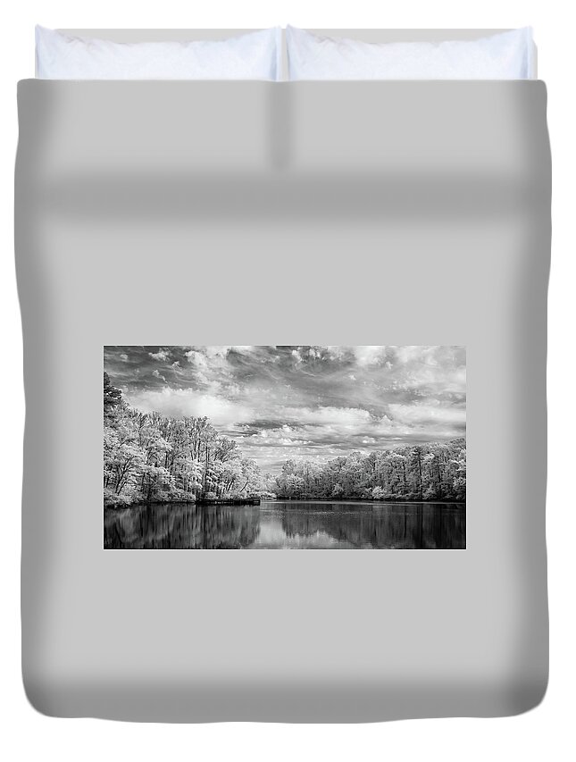 Lake Duvet Cover featuring the photograph Before the Storm by John Roach