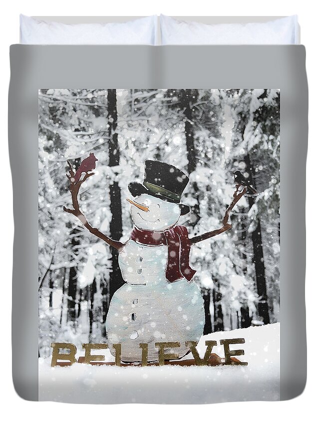 Believe Duvet Cover featuring the photograph Believe by Steph Gabler