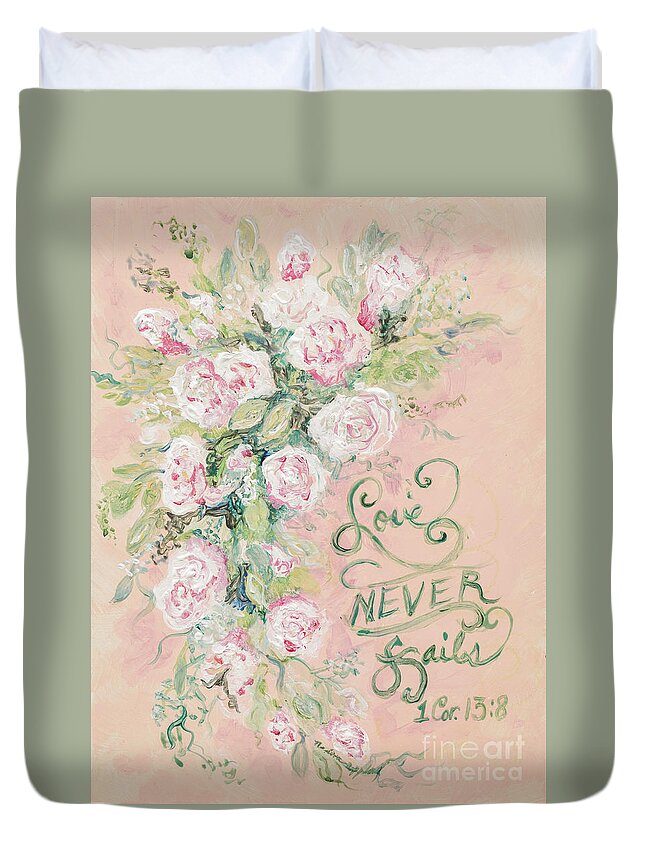 Beloved Duvet Cover featuring the painting Beloved by Nadine Rippelmeyer