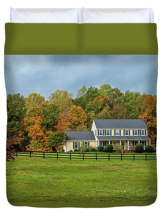  Duvet Cover featuring the photograph Bentley's House NFS by Bellesouth Studio