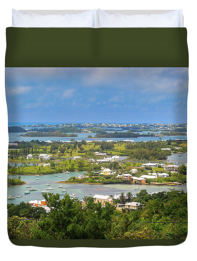 Bermuda Duvet Cover featuring the photograph Bermuda with a View by Auden Johnson