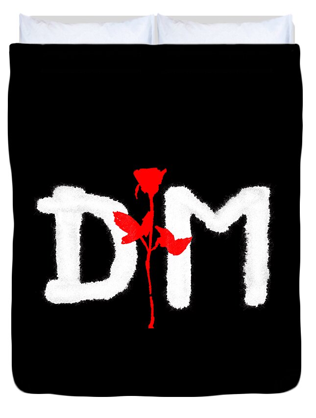 Best of depeche mode logo Exselna Duvet Cover by Basset Bobbe - Pixels