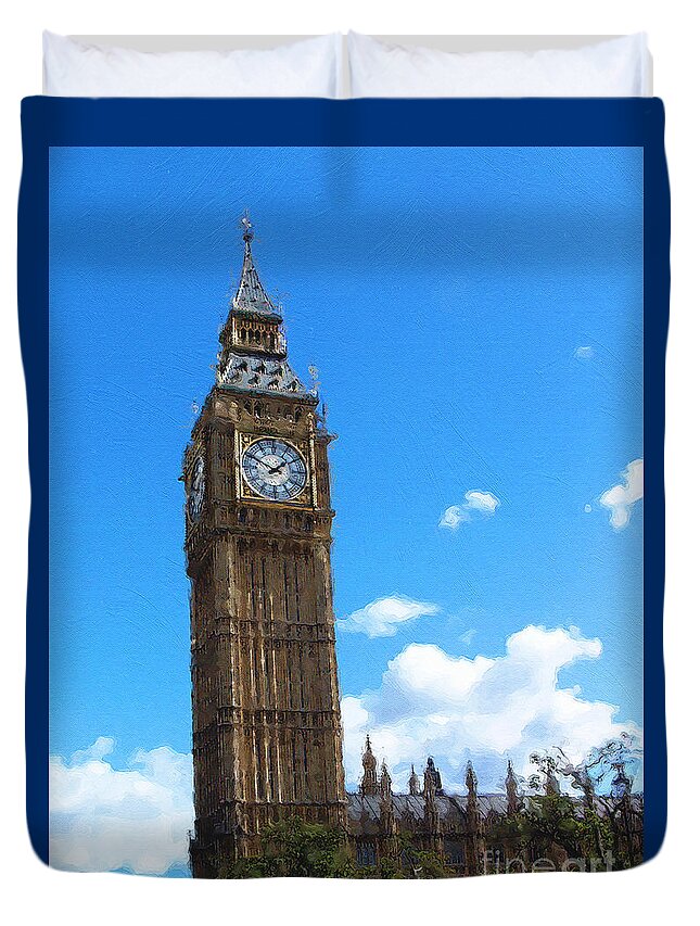 Big Ben Duvet Cover featuring the photograph Big Ben by Brian Watt