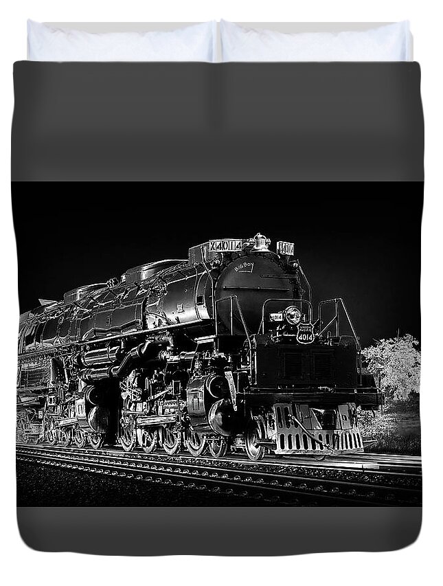 Big Boy Duvet Cover featuring the photograph Big Boy 4014 - Solarized by Susan Rissi Tregoning