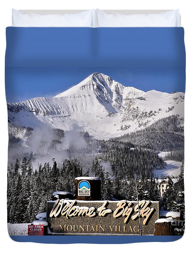 Big Sky Duvet Cover featuring the photograph Big Sky by Merle Grenz