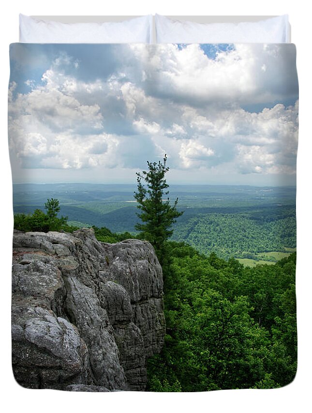 Smokies Duvet Cover featuring the photograph Black Mountain 19 by Phil Perkins