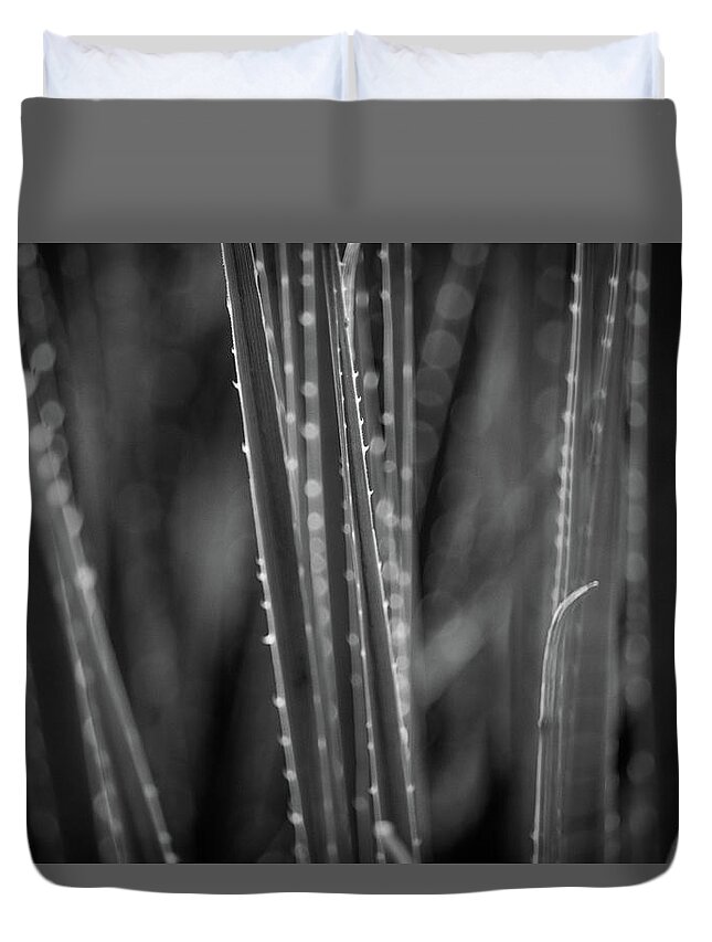 Grass Duvet Cover featuring the photograph Blades by Rick Nelson