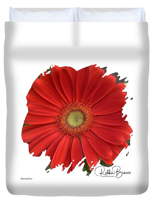 Blazing Daisy Duvet Cover featuring the photograph Blazing Daisy by Philip And Robbie Bracco