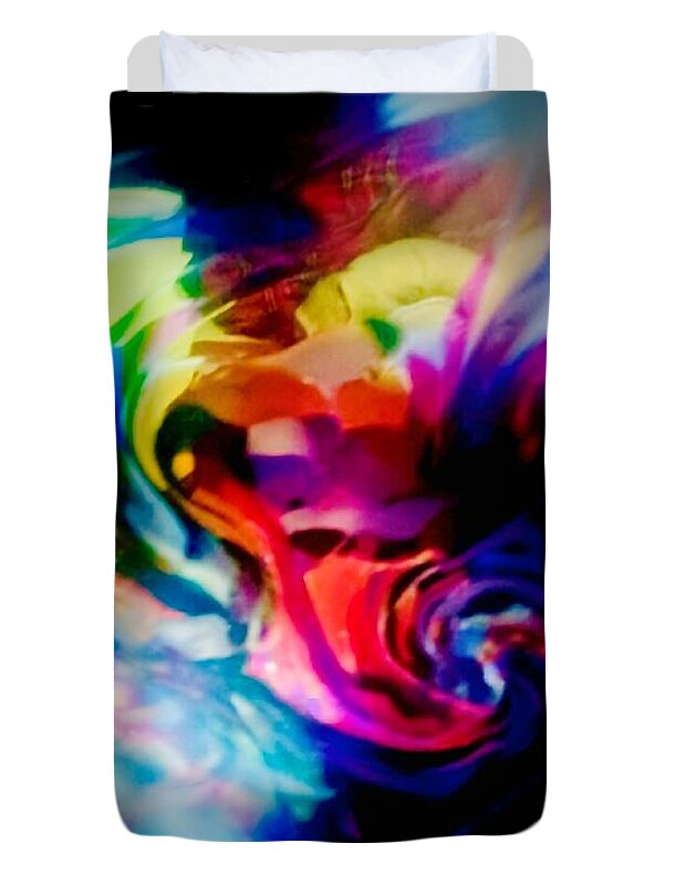 Abstract Duvet Cover featuring the photograph Blondie by John Anderson