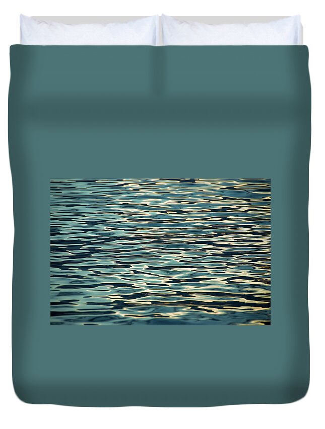 Abstract Water Duvet Cover featuring the photograph Blue Ocean by Naomi Maya