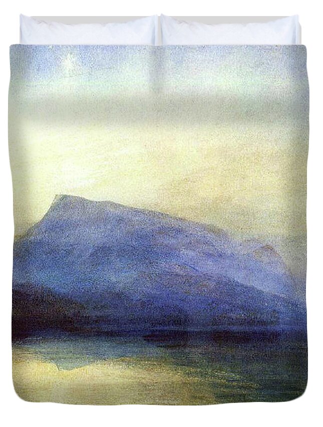 English Duvet Cover featuring the painting Blue Rigi by William Truner