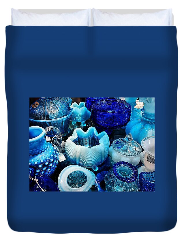  Duvet Cover featuring the photograph Blue by Stephen Dorton