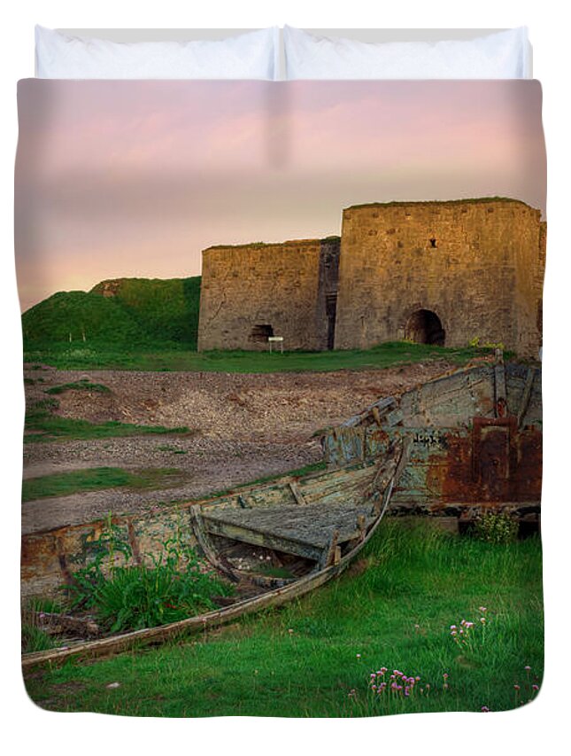 Boddin Point Duvet Cover featuring the photograph Boddin Point - Scotland by Joana Kruse