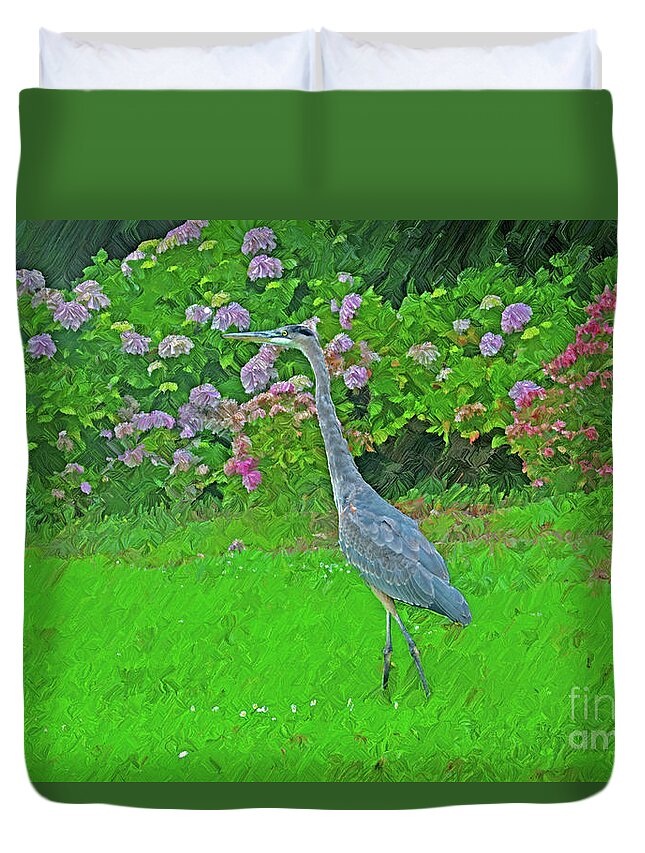 Bird Duvet Cover featuring the photograph Bold and Beautiful by Katherine Erickson