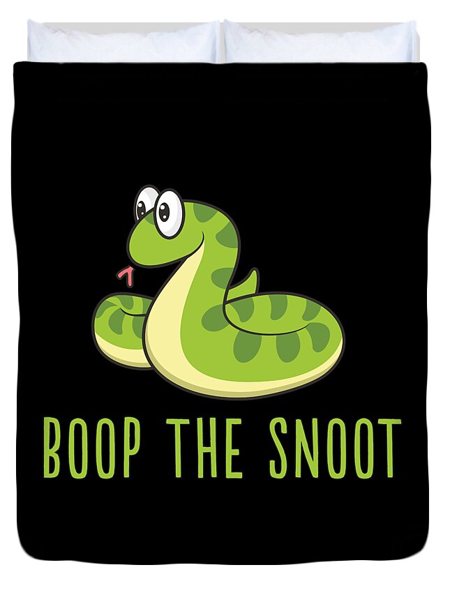 Boop The Snoot Funny Meme For Snek Snake Owners Duvet Cover by Noirty  Designs - Pixels