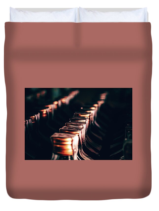 Bottles Duvet Cover featuring the photograph Bottles by Gavin Lewis