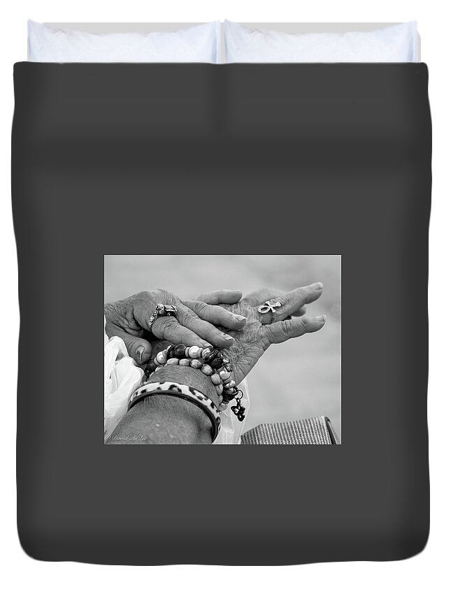 Hands Duvet Cover featuring the photograph Bracelets by David Lee