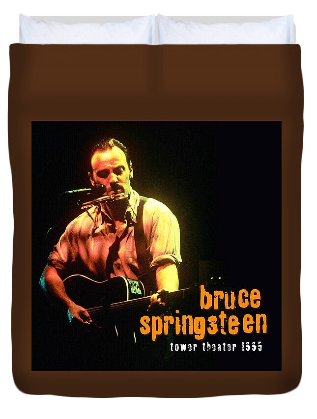 Bruce Springsteen Tower Springsteen1995 Duvet Cover featuring the digital art BRUCE SPRINGSTEEN tower springsteen1995 by Bruce Springsteen