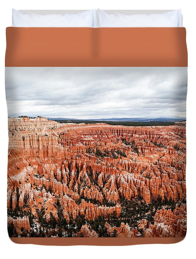 Bryce Canyon Duvet Cover featuring the photograph Bryce Amphitheatre by Alberto Zanoni