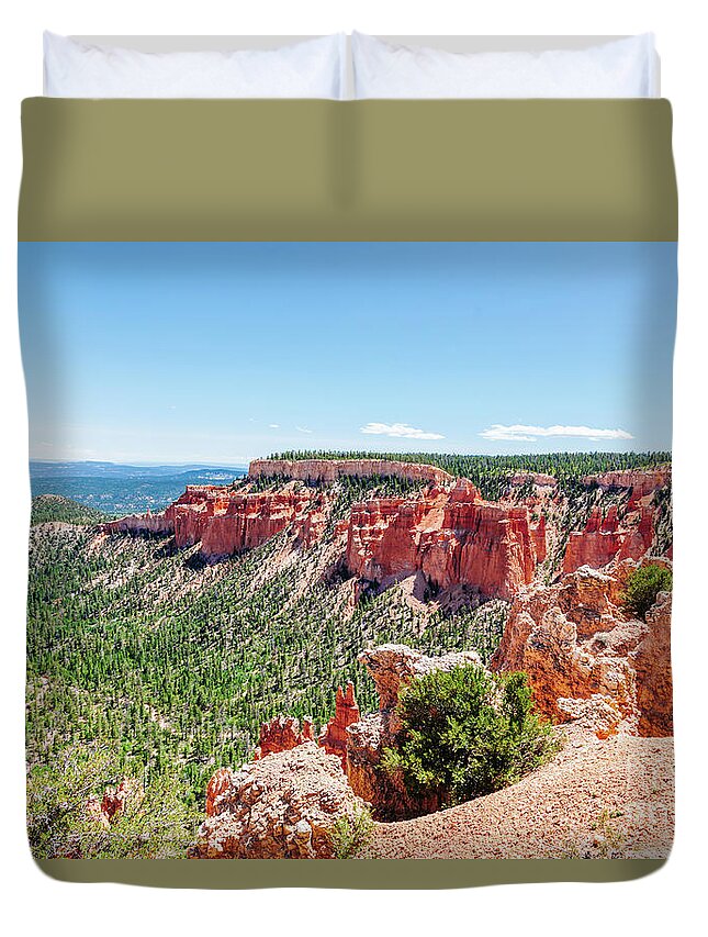 Bryce Duvet Cover featuring the photograph Bryce Canyon landscape, Utah, USA. by Michal Bednarek