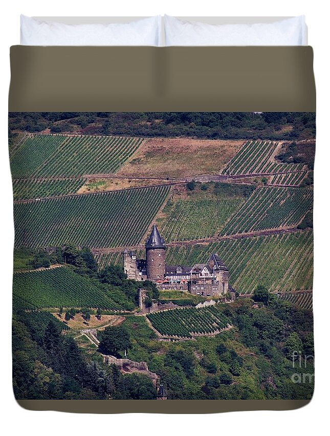 Burg Stahleck Duvet Cover featuring the photograph Burg Stahleck by Yvonne M Smith