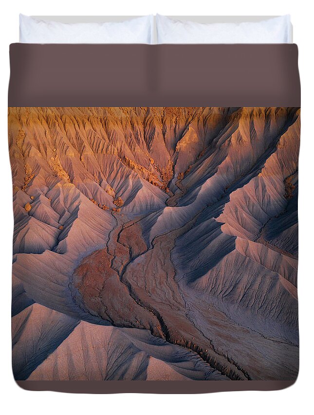 Utah Duvet Cover featuring the photograph Butte by Dustin LeFevre