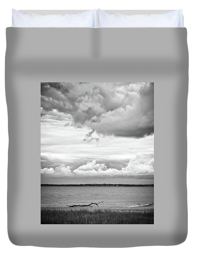  Duvet Cover featuring the photograph By The Bay by Steve Stanger