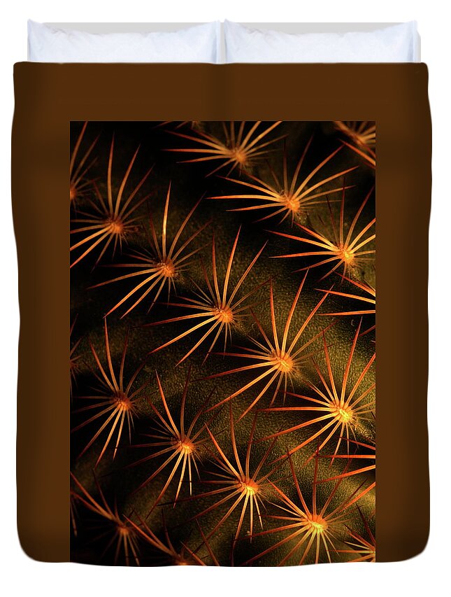  Duvet Cover featuring the photograph Cactus 9519 by Julie Powell