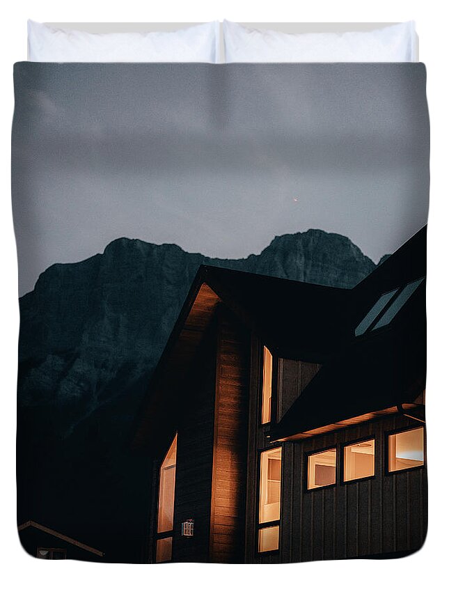  Duvet Cover featuring the photograph Canadian Architecture by William Boggs