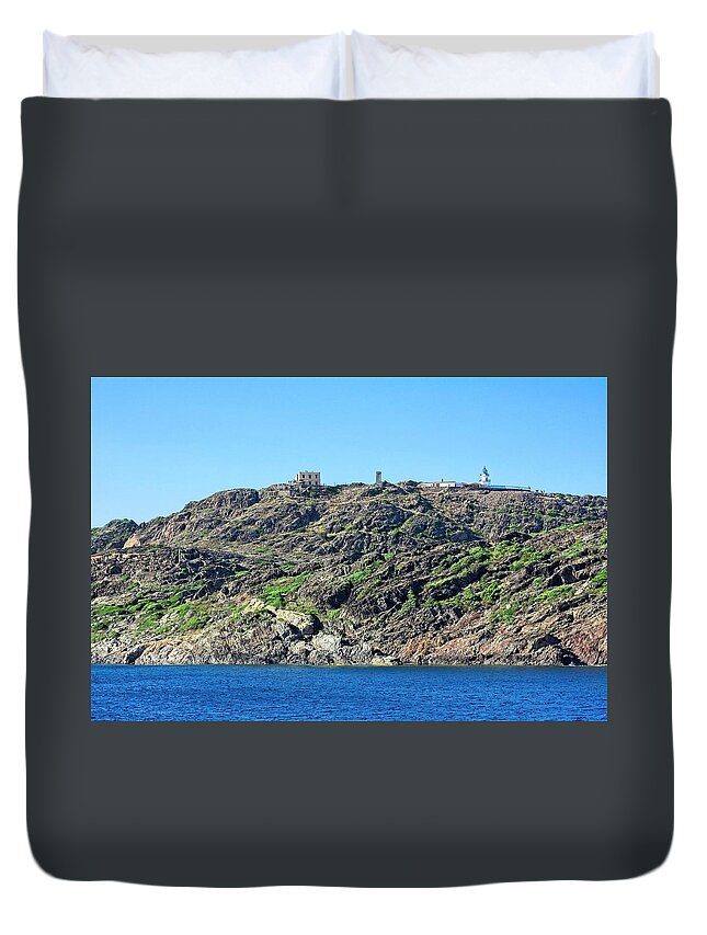 Spain Duvet Cover featuring the photograph Cap de Creus Lighthouse 3, Spain by Steven Ralser