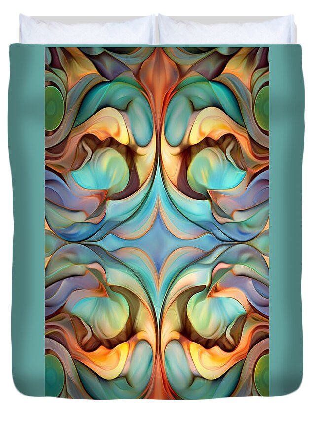  Duvet Cover featuring the digital art Case No 17 by Mark Slauter