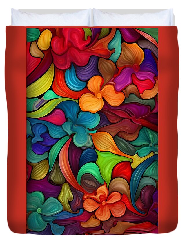  Duvet Cover featuring the digital art Case No 18 by Mark Slauter