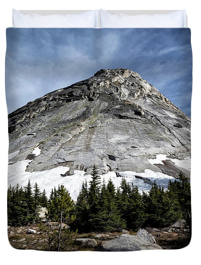 Yosemite Duvet Cover featuring the photograph Cathedral Lakes Dome by Gary Johnson
