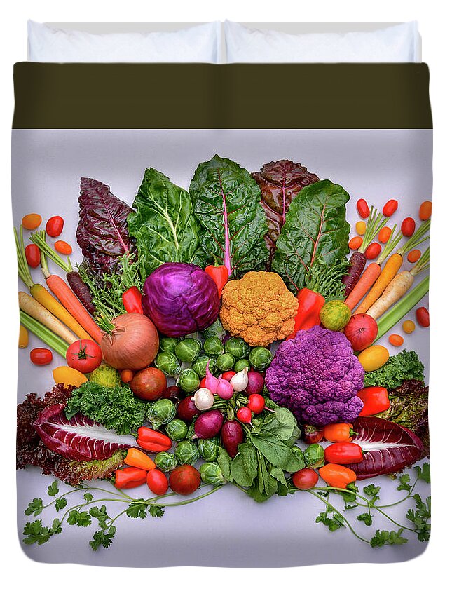 Fresh Duvet Cover featuring the photograph Celebrate Healthy Eating by Brian Tada