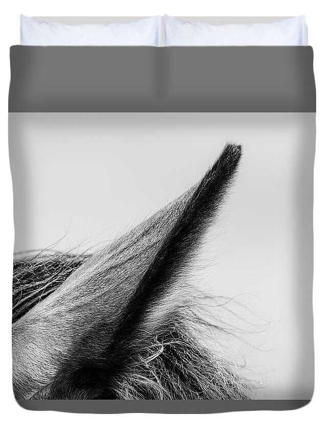 Horse Duvet Cover featuring the photograph Cerys II - Horse Art by Lisa Saint