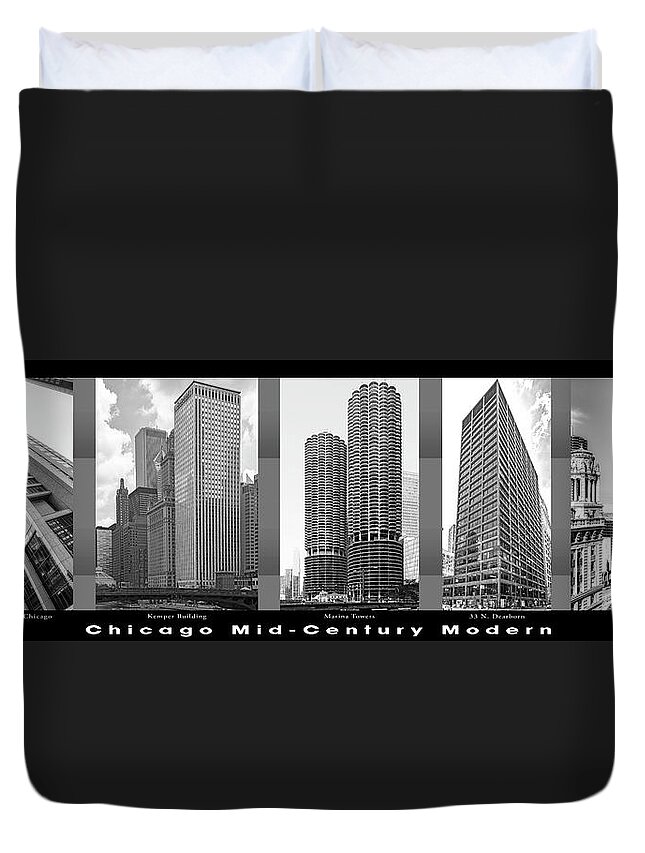 Chicago Duvet Cover featuring the photograph Chicago Mid-Century Modern 1 by Kevin Eatinger