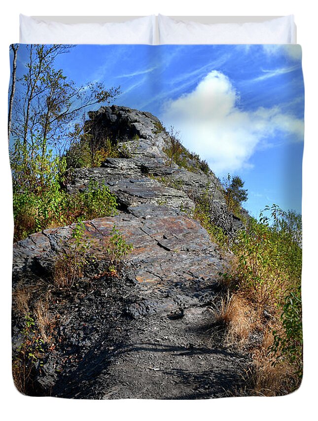 Chimney Tops Duvet Cover featuring the photograph Chimney Tops 17 by Phil Perkins