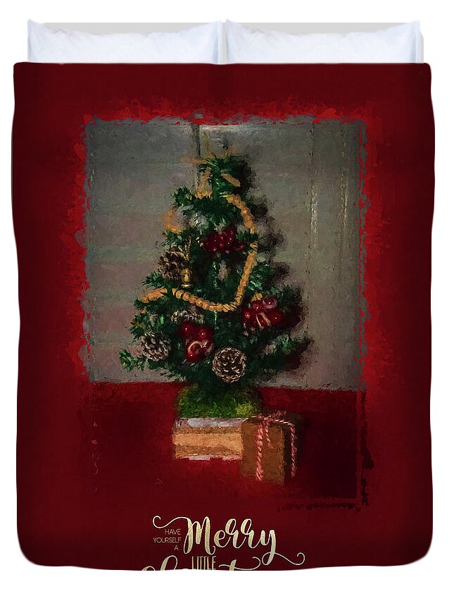 Holiday Duvet Cover featuring the photograph Christmas Card 0884 by Cathy Kovarik