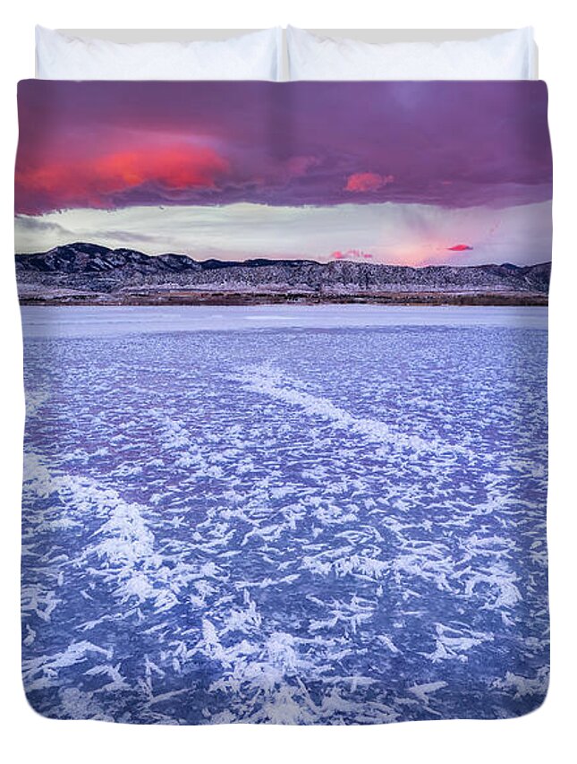 Christmas Duvet Cover featuring the photograph Christmas Sunrise by Darren White