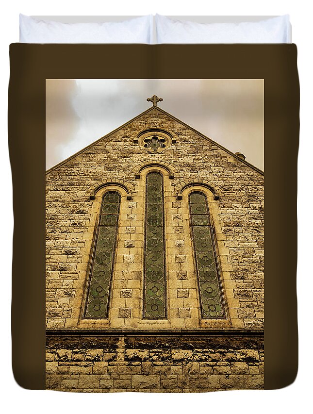 Ancient Duvet Cover featuring the photograph Church of the Assumption by Fabiano Di Paolo