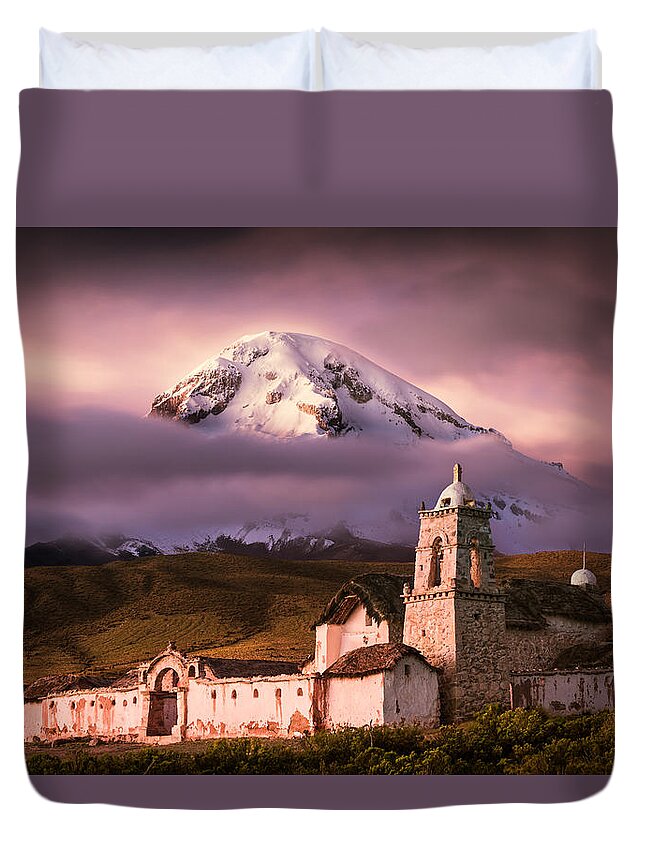 Tomarapi Duvet Cover featuring the photograph Church Tomarapi by Peter Boehringer