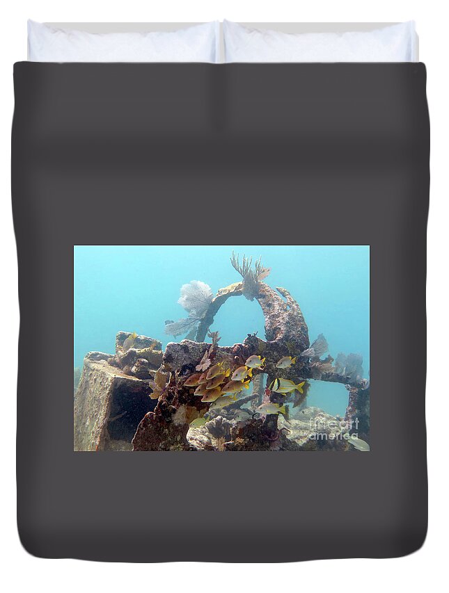 Underwater Duvet Cover featuring the photograph City of Washington 14 by Daryl Duda